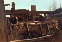 Bierstadt, Albert - Wharf Scene